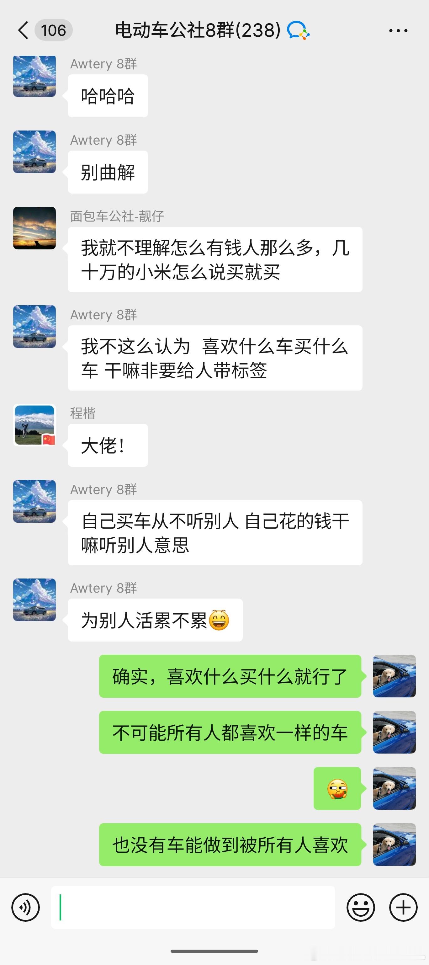 很多车都是这样，车主很满意结果网友/路人不满意，自己很喜欢自己的车，结果被人家一