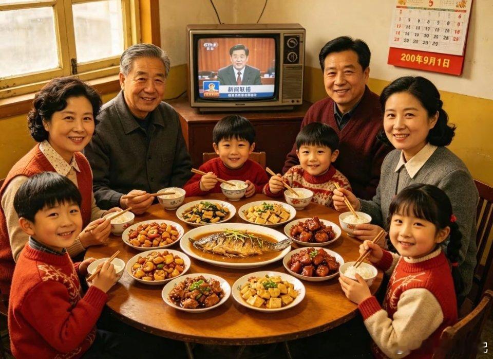 AI生成的老照片，第一个是用ChatGPT生成的，第二个是用豆包生成的，这两张图