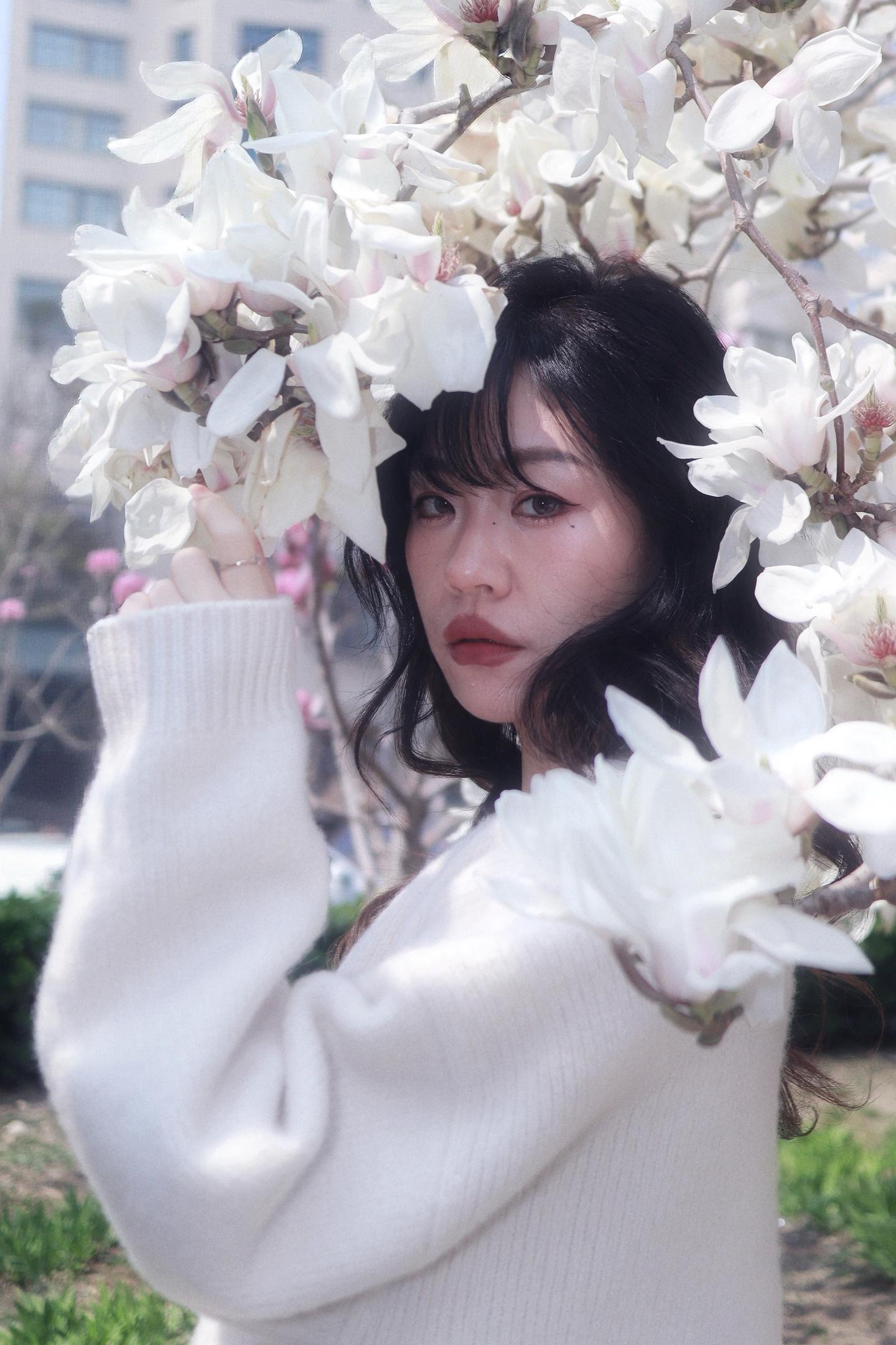 春天让你靠近了我🌸。