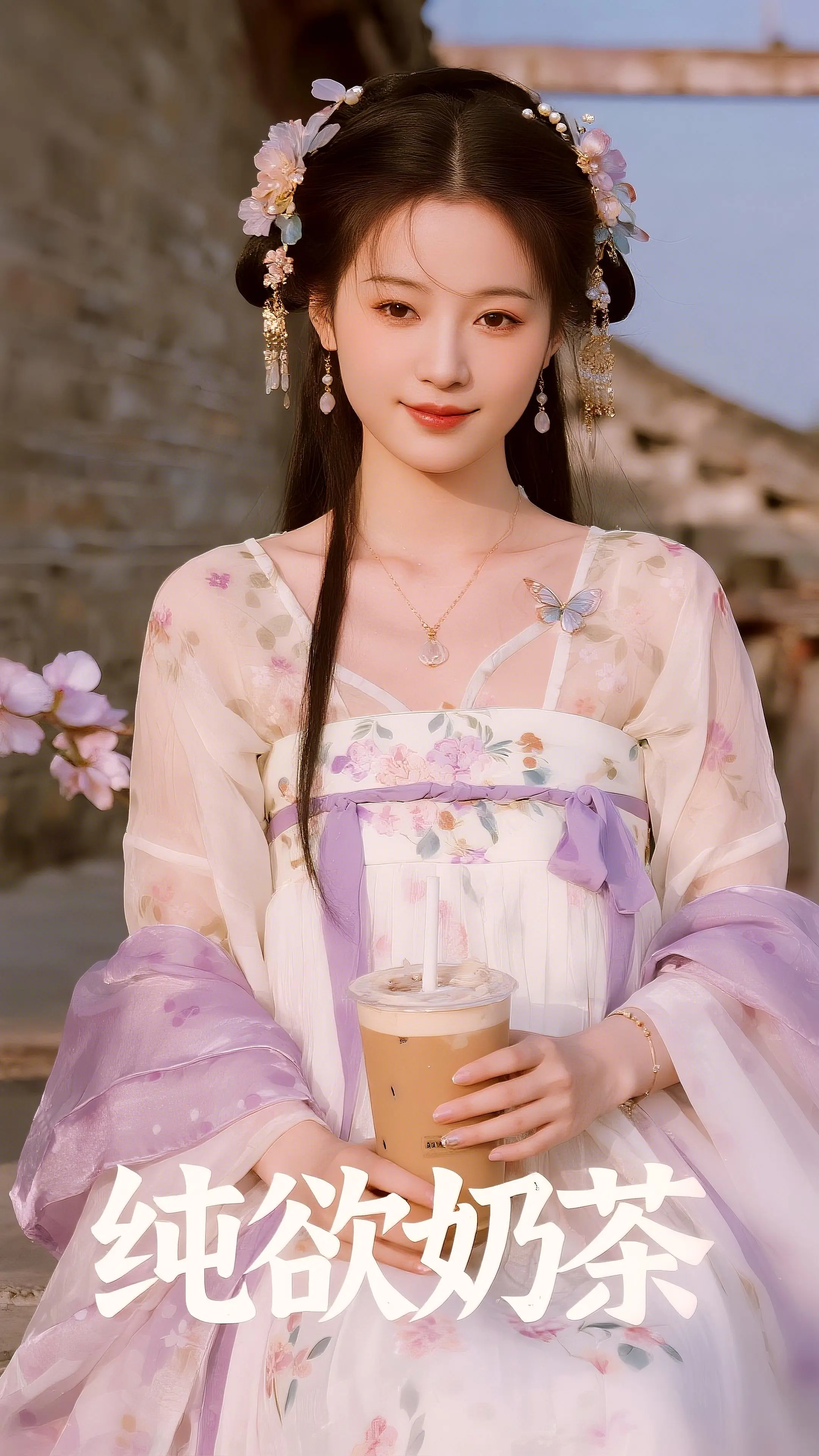 第一次见面，不敢相信自己的眼睛，感觉她是从画里出来的。~