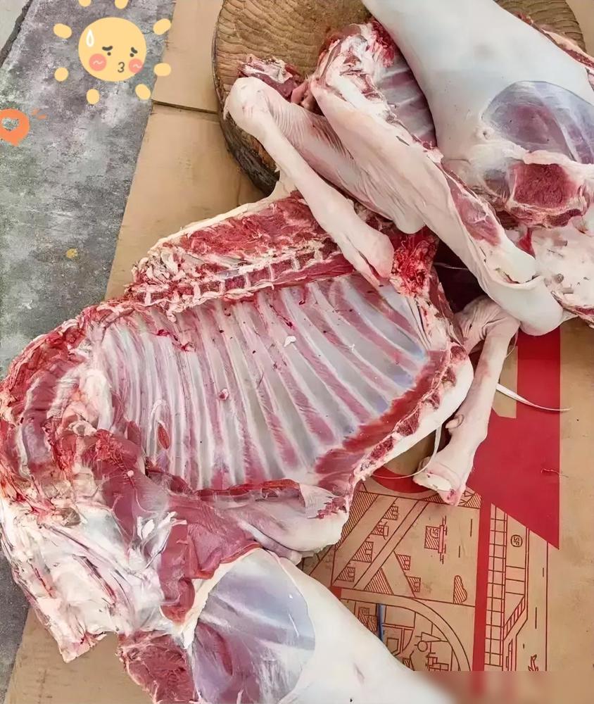 今天杀了只黑山羊，算完账整个人都懵了！86斤的活羊，16块一斤收的，光成本就13