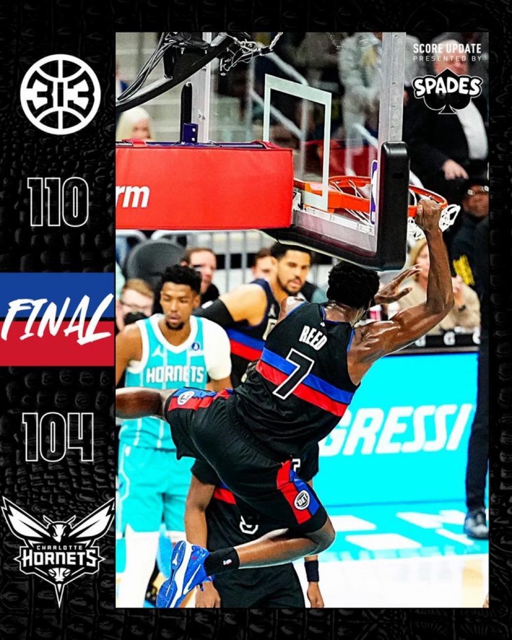 2月10日NBA常规赛战报（10场）：

活塞110-104黄蜂
公牛115-1