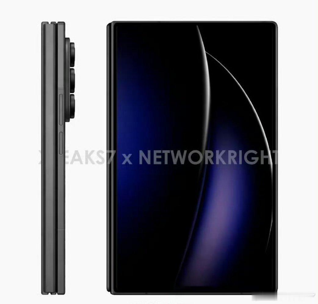 三星阔屏三折叠手机曝光Galaxy Z Tri-Fold Wide这名字念着都费