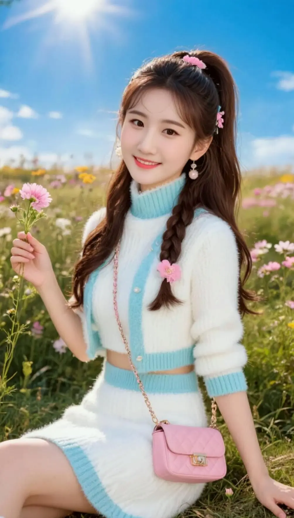 AI田园少女照 ai创作