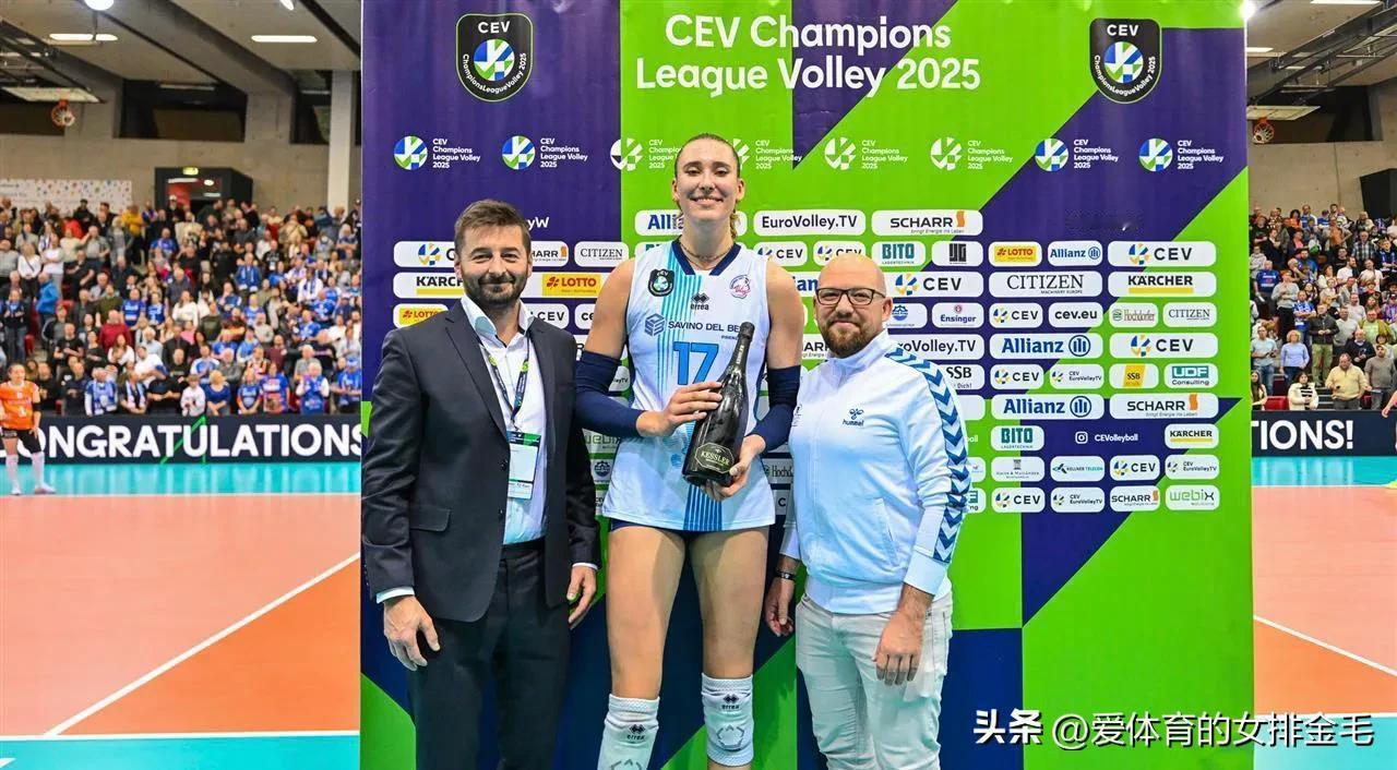 欧冠女排斯坎迪奇零封斯图加特 安娃MVP
11月13日，欧冠女排第四轮小组赛第二