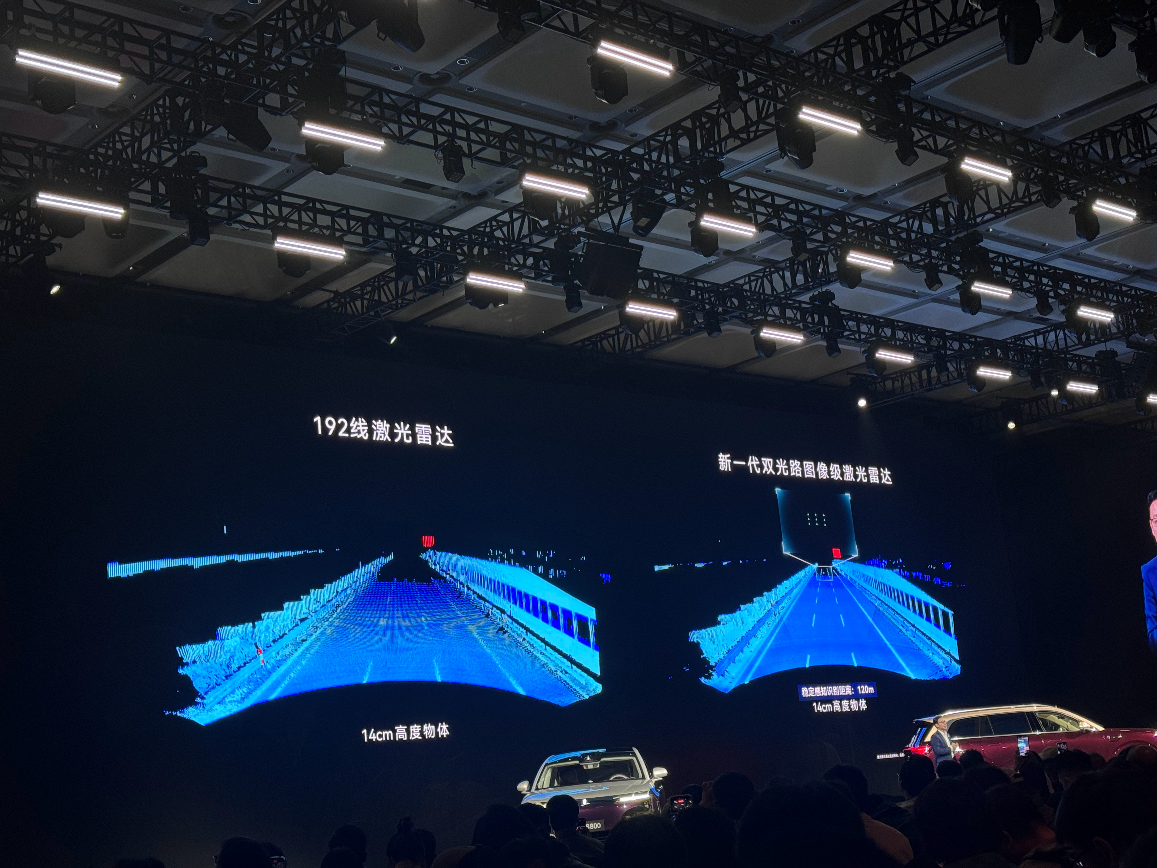 Wow，鸿蒙智行的896线的激光雷达来了！首搭尊界S800和问界M9。广角+长焦