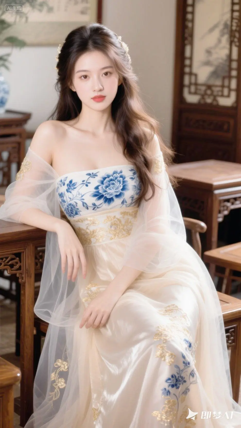 即梦AI 礼服裙 作品分享 惊艳