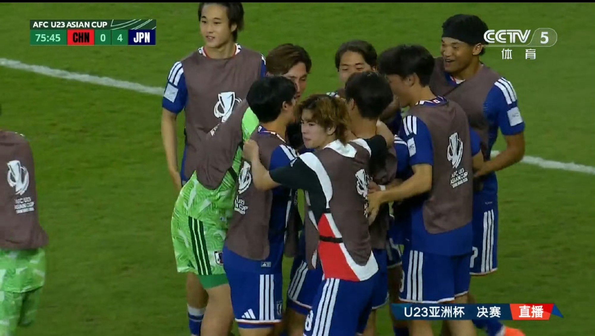 我没睡觉 我看电视剧太入迷没注意到进了一球u23国足vs日本