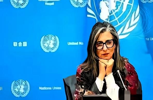 联合国里，终于来了个狠人
 
一个叫阿尔巴内塞的女人，当着全世界的面，把一份报告