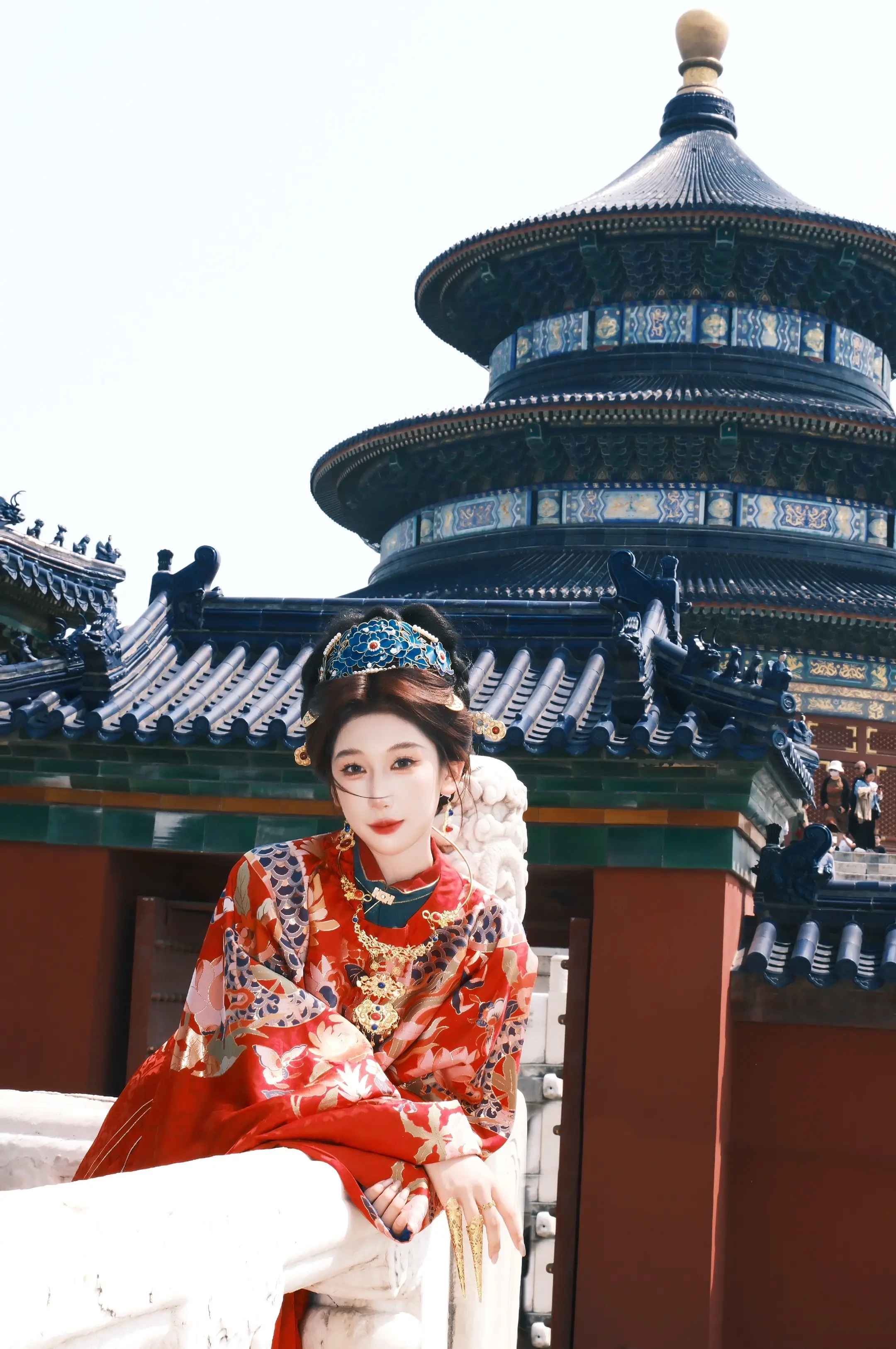 天坛拍照十五俩张第三张起十五一张了。富士直出 嘎嘎出片！拍照打卡