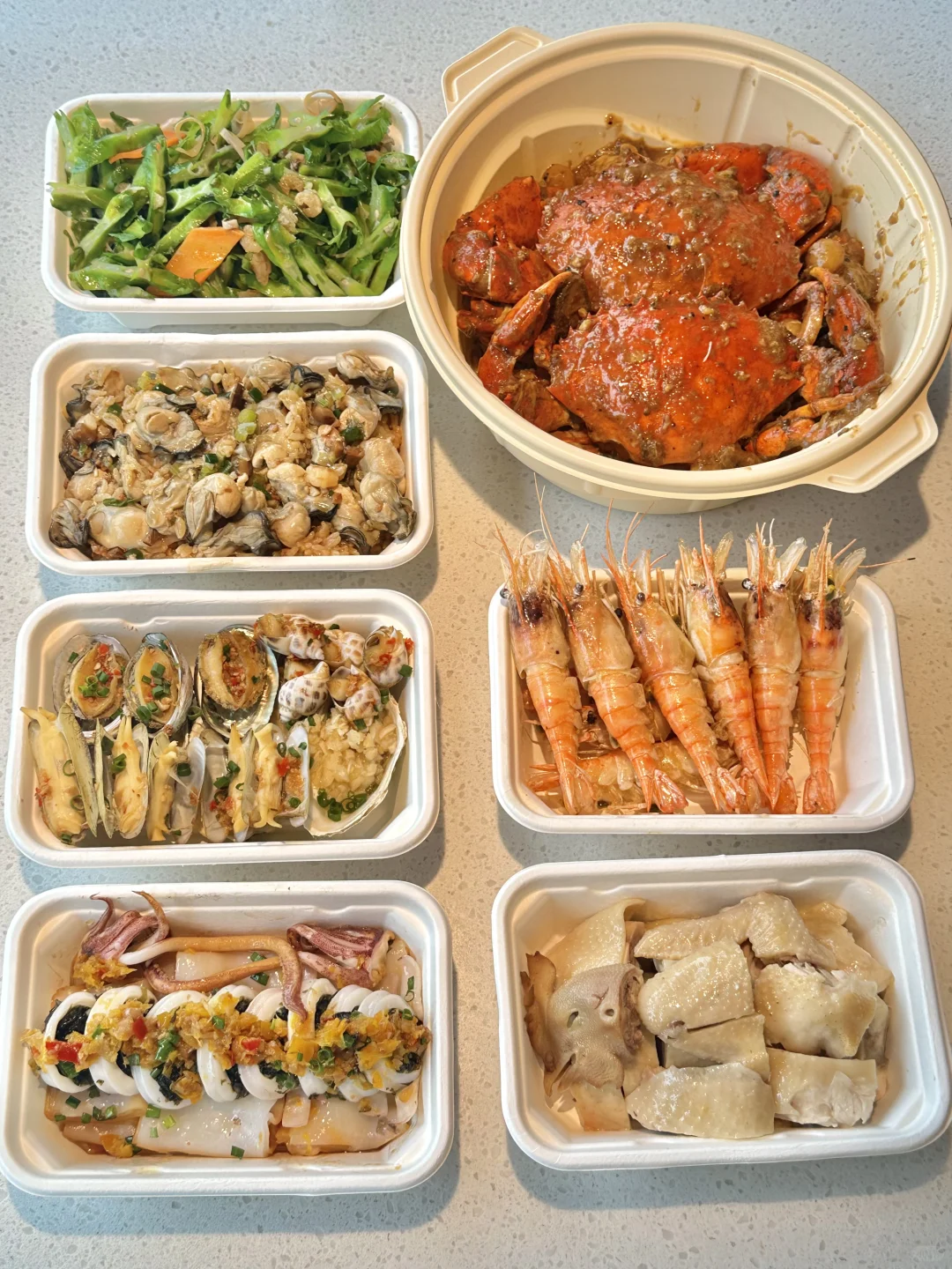 三亚极品海鲜外卖。。。