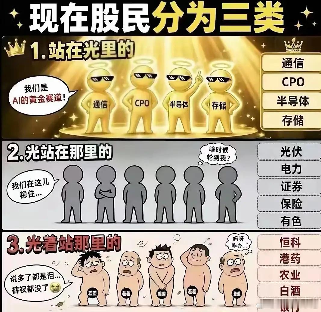撕裂的牛市......老登们亏的万念俱灰，小登们赚的盆满钵满；老登们守着金融消费