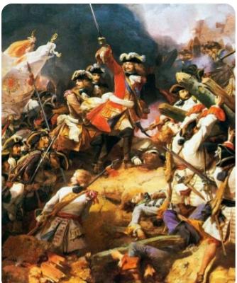 西班牙王位继承战争
（1701年-1714年）是一场由欧洲多国参与的激烈冲突，源