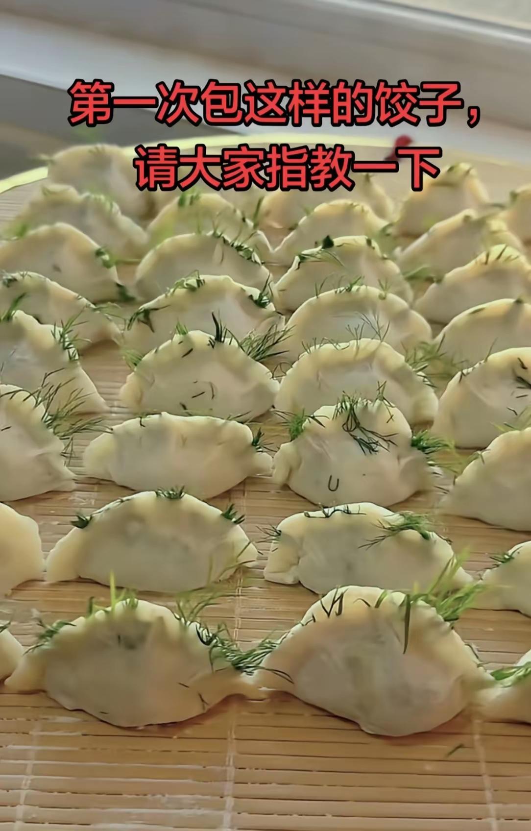 你能包成这样，而不是ai作品的话，你是神。蔬菜经过和馅以后还能那样直立伸展？[捂