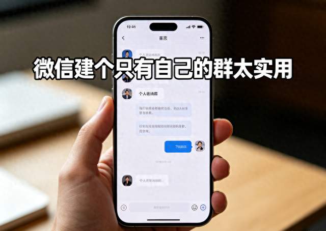 微信建个“只有自己的群”太实用了！5个用法解决一堆麻烦