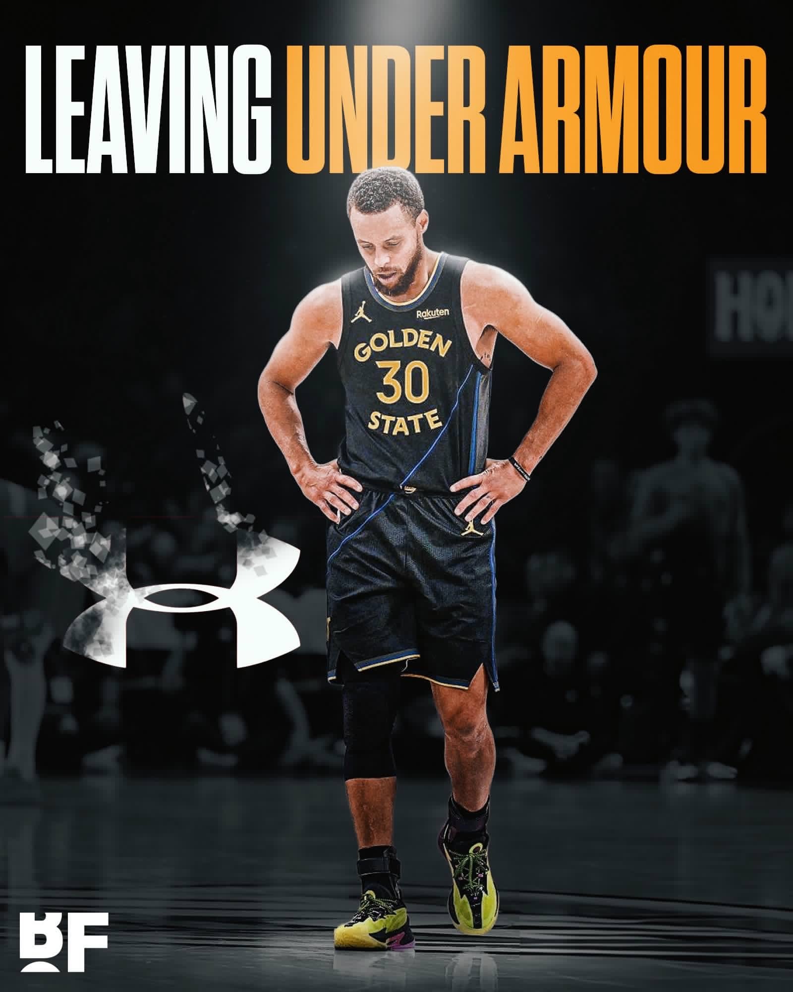 库里与合作了12年的安德玛分道扬镳… 