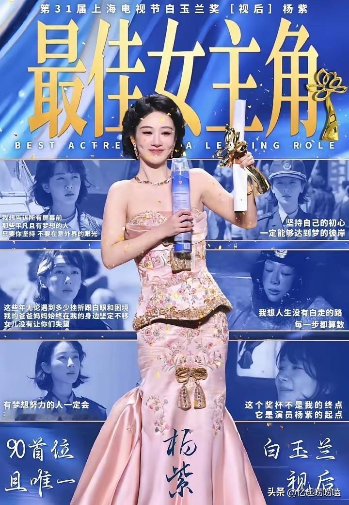 不查不知道
一查吓一跳
原来白玉兰的奖杯是999纯银的，只有花心是24K足金，表