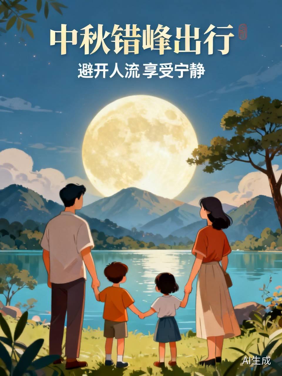 中秋放假3天你如何安排中秋节放假三天，应该是不出行，我们一家人出去旅游都是错峰出