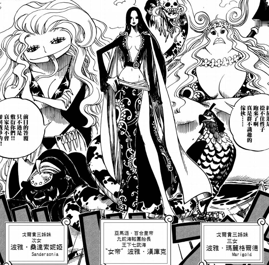 海贼王 海贼王 女儿岛四代皇帝女儿岛前前前代女帝火焰花女儿岛前前代女帝夏琪女儿岛