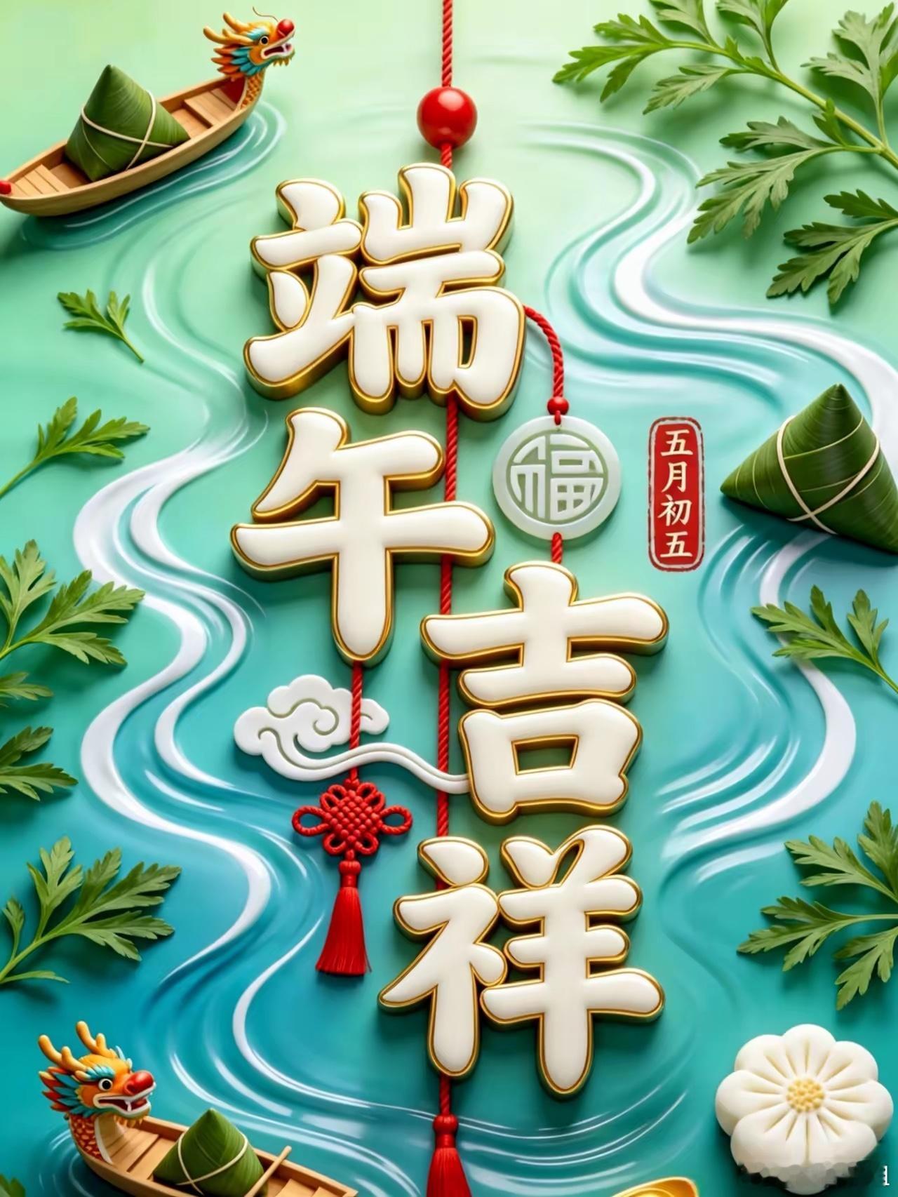 晨安福语：晨风携艾迎端阳，早安送福兆吉祥🌼周五早安，端午吉祥！晨风轻拂艾飘香，
