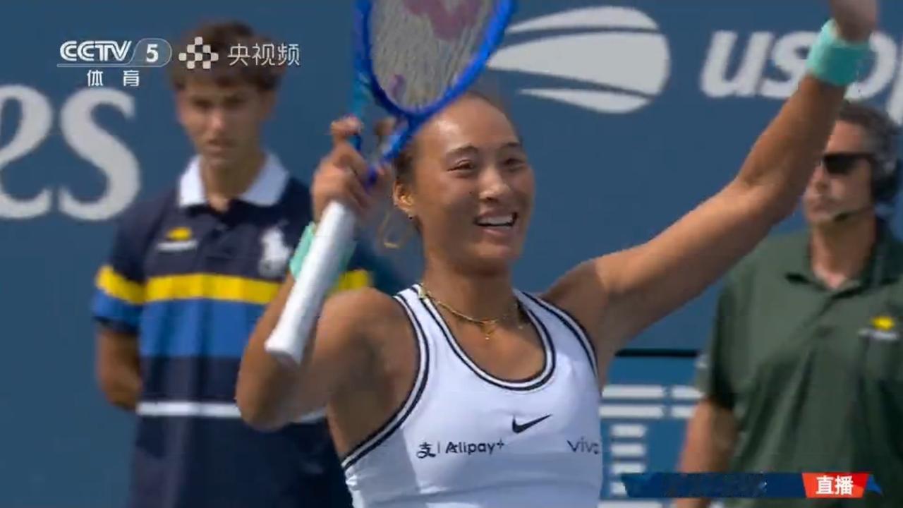 美国网球公开赛，郑钦文以1：6，7：6，7：5逆转战胜凯斯，闯进美网16强！
