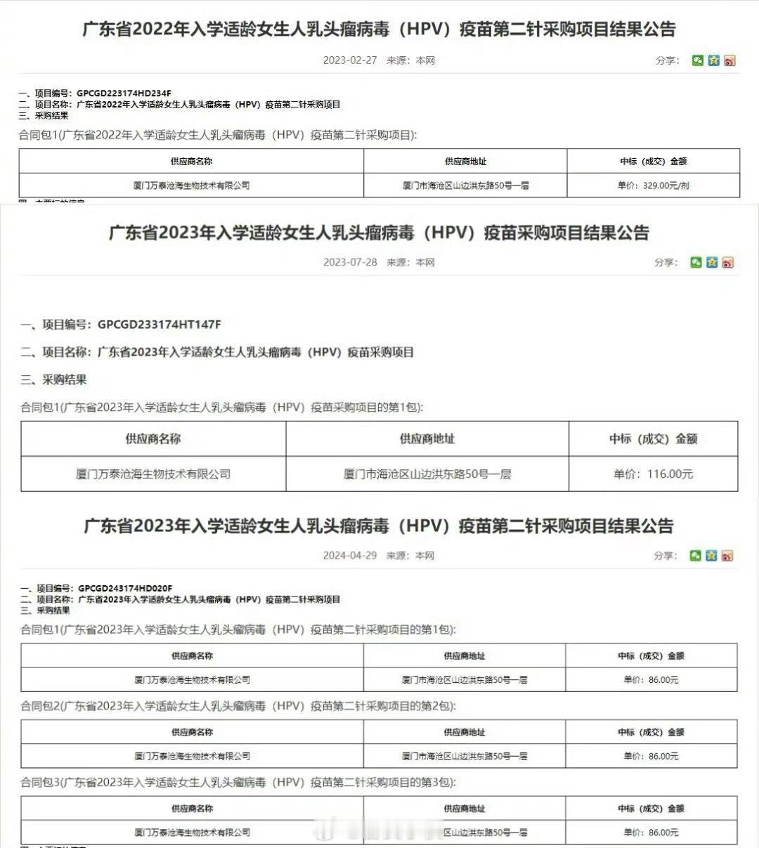记得前两年，朋友圈很多人都是代购HPV疫苗的。结果今年突然就没了。#HPV疫苗价