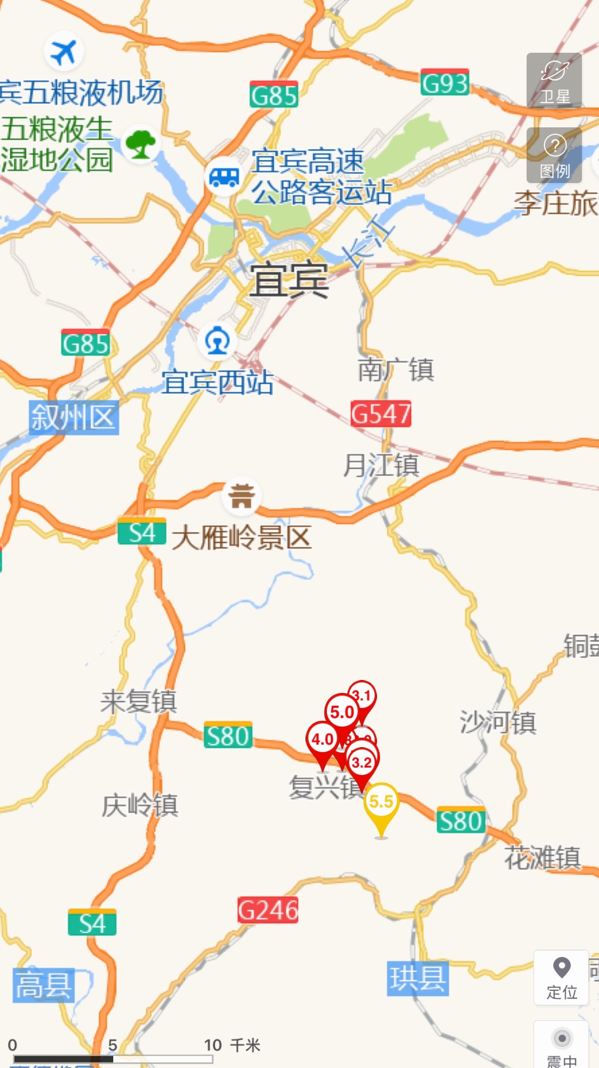 宜宾地震四川高县1小时7次地震据中国地震台网正式测定，在2026年7月8日4时至