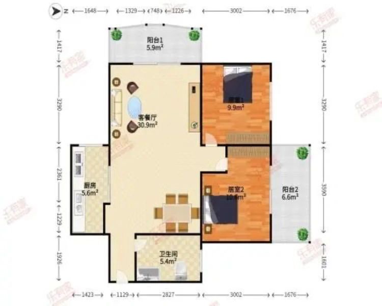 龙岗中心区电梯二房，只要265万