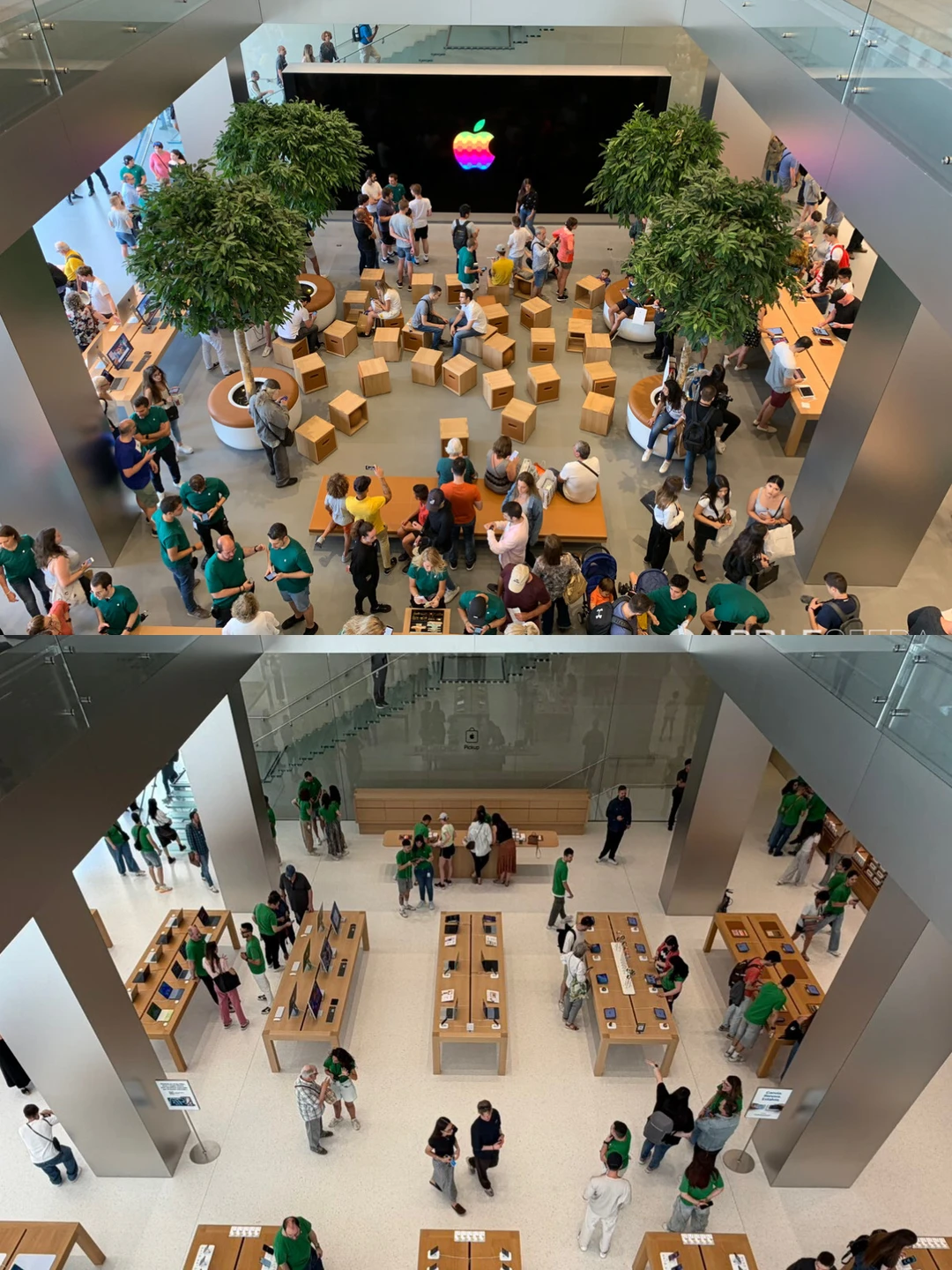 Apple Store正在逐步移除Video Wall和绿植
