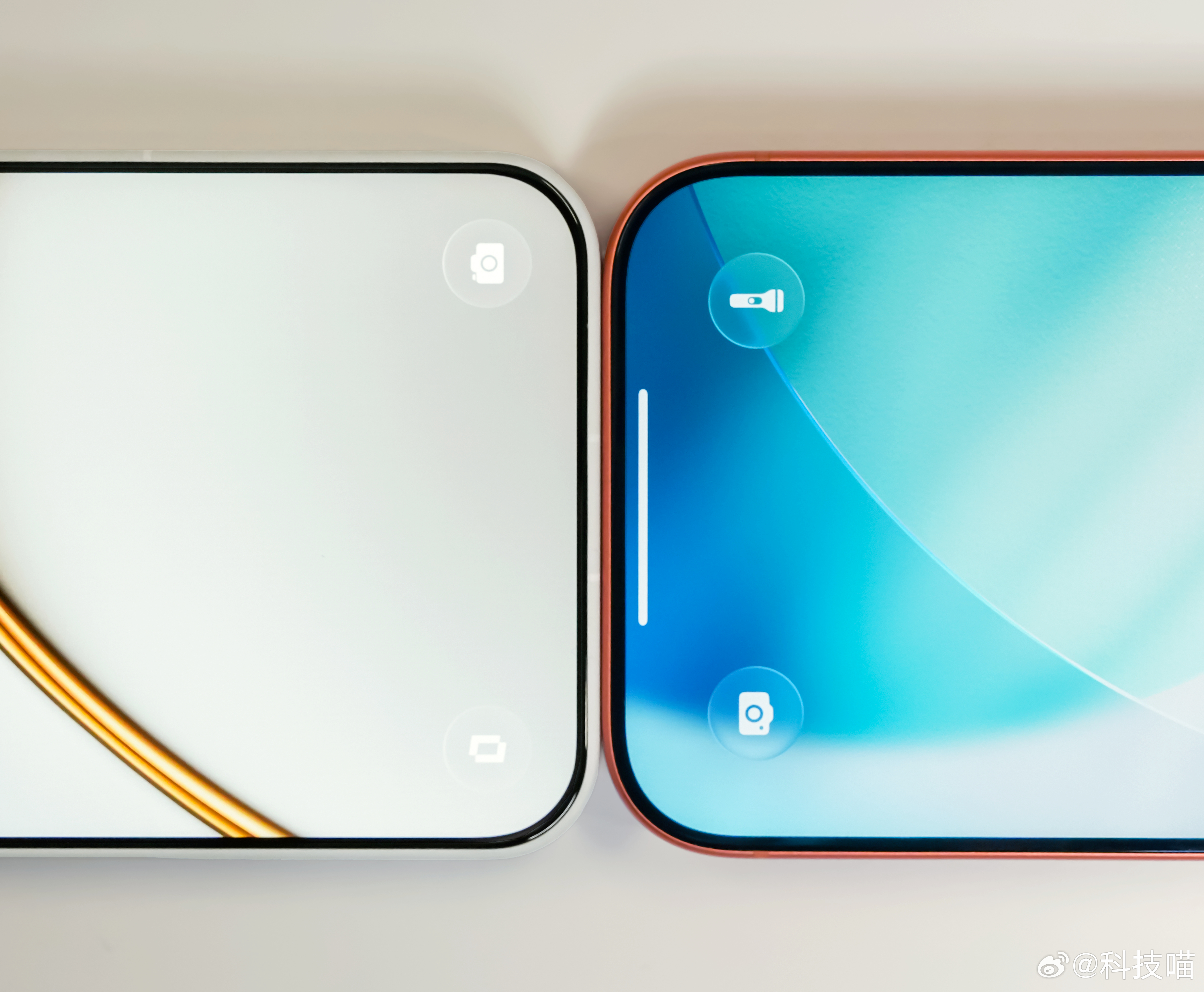 一加15T屏幕边框：1.xxmm四等边苹果iPhone 17 Pro 屏幕黑边：