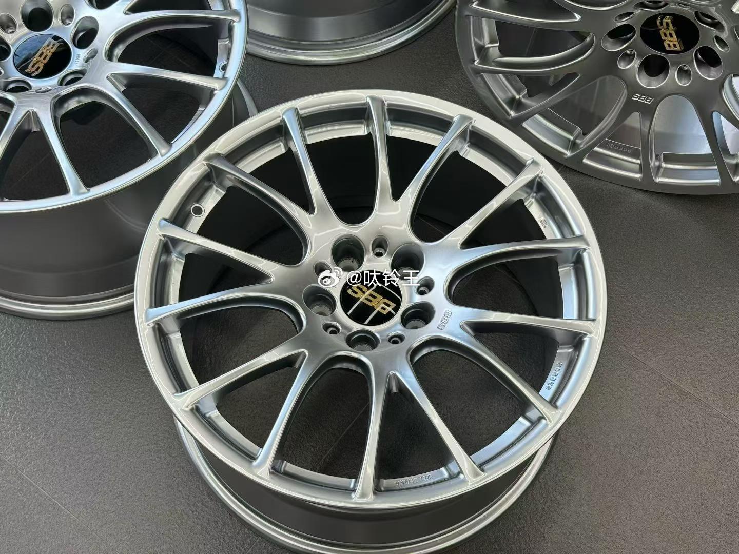 ①②③ 心情件 ：日本正品BBS REV DS银单片锻造数据：19寸 9J ET