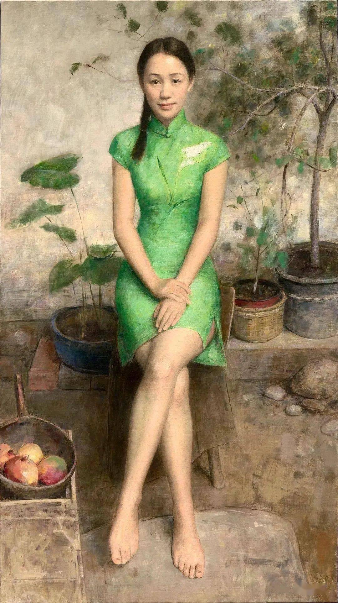 《柔和的光线》朱春林160×90cm 布面油画2020年 ​​​