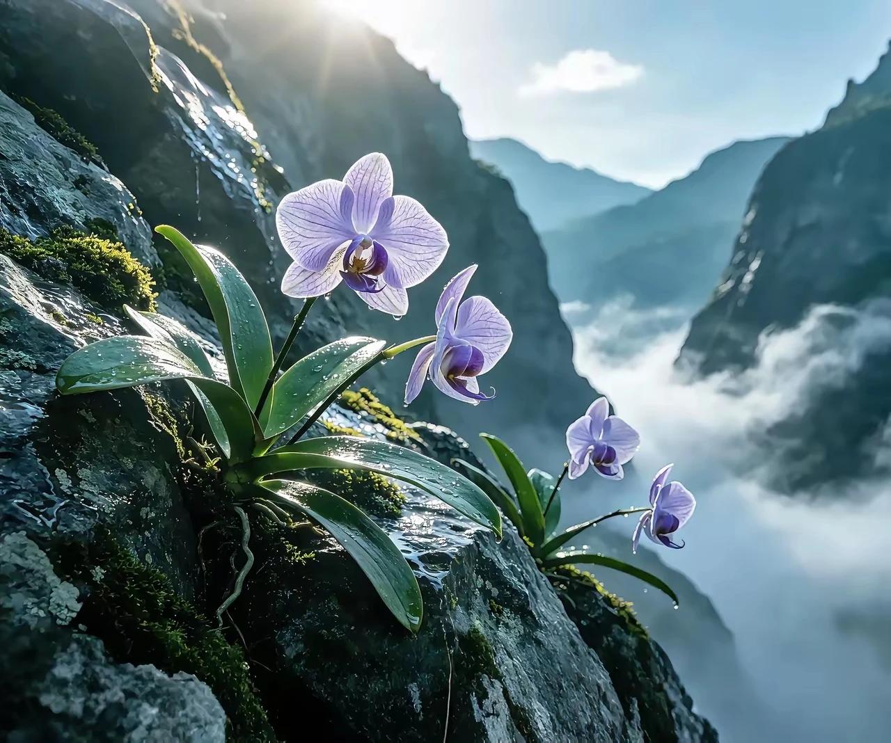 上联：幽兰抱石，独留清韵伴云闲，
下联：苍松绝壁 ，凌空挺立沐风霜。