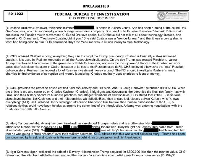 爱泼斯坦案编号 EFTA00090314 的文件，是 FBI 一份线人报告，里面