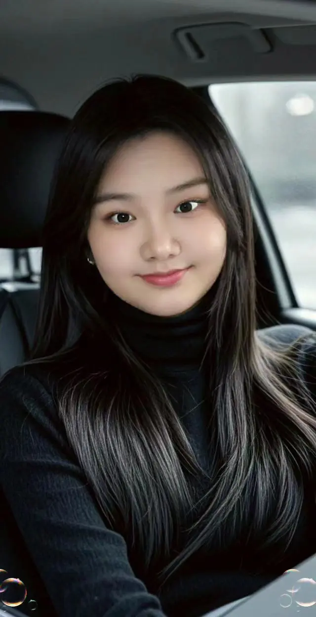 AI黑发女神的风采