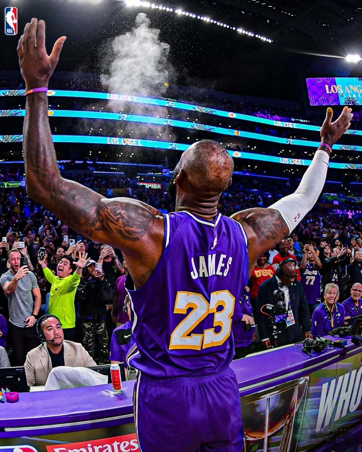 各个阶段老詹撒镁粉，好图 