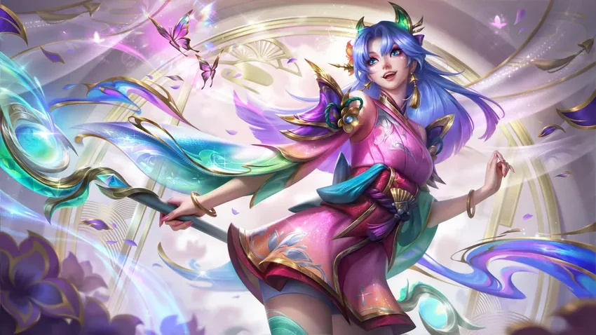 LOL新的臻彩藏品皮肤原画 至臻 灵魂莲华 拉克丝英雄联盟