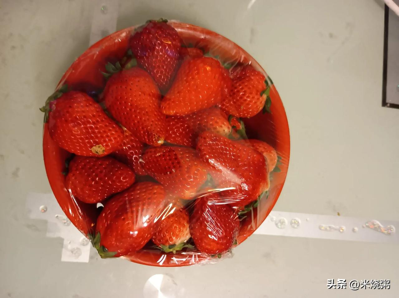 苏州，春节后草莓大降价10元/盆随处可见。
问题来了:盆子重150克，这盆子又不