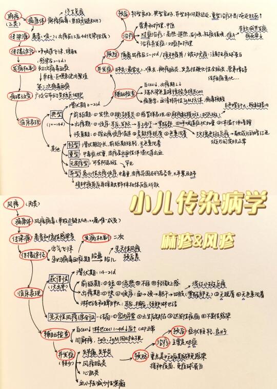 医学生笔记｜小儿传染病·麻疹&风疹