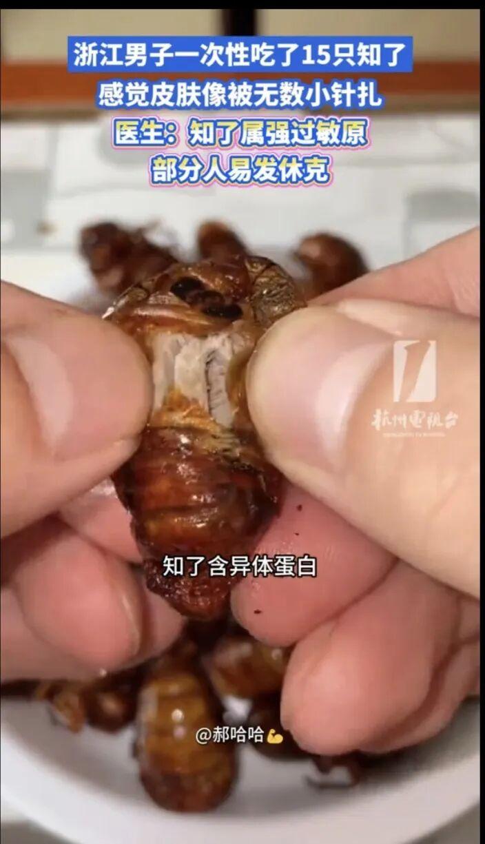 人类呀，是自然界的饕餮大魔，逮什么吃什么！怎么样，出毛病了吧？
前不久，浙江一名