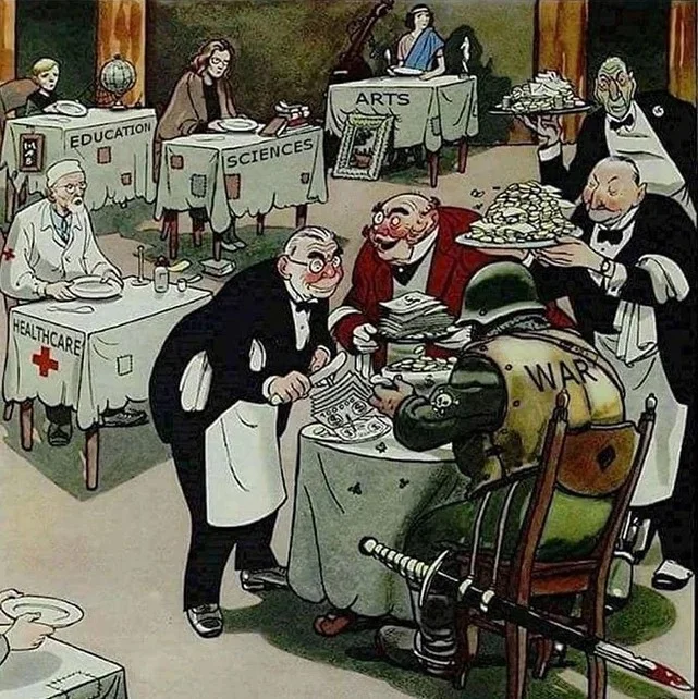 1953 年，关于美国的苏联漫画被命名为“优先事项”。