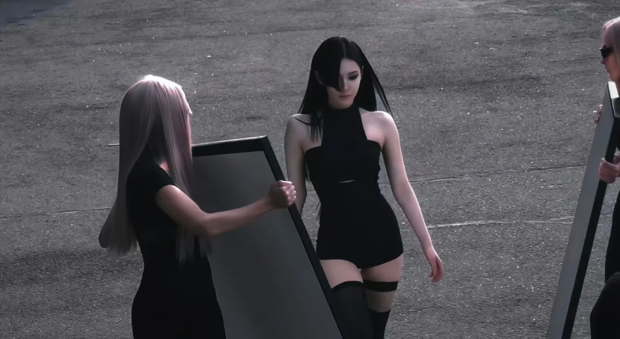 aespa回归预告宁艺卓消化很好，镜头很少但身材很好，等预告照出来，相信宁宁的硬