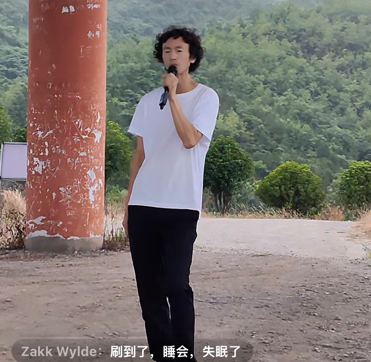 看庞麦郎直播，有人： 
