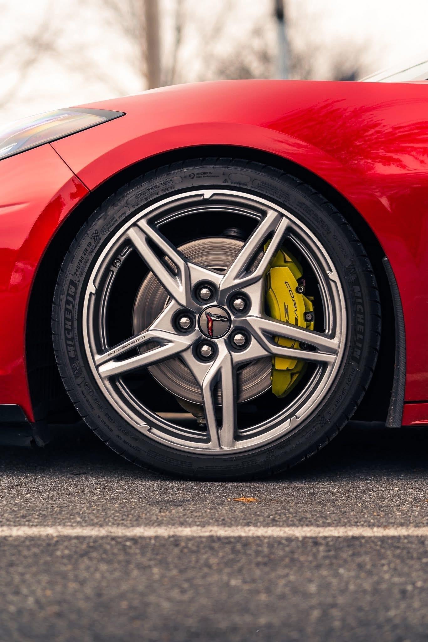 红色美系中置后驱跑车🚗雪佛兰克尔维特⛽️ 