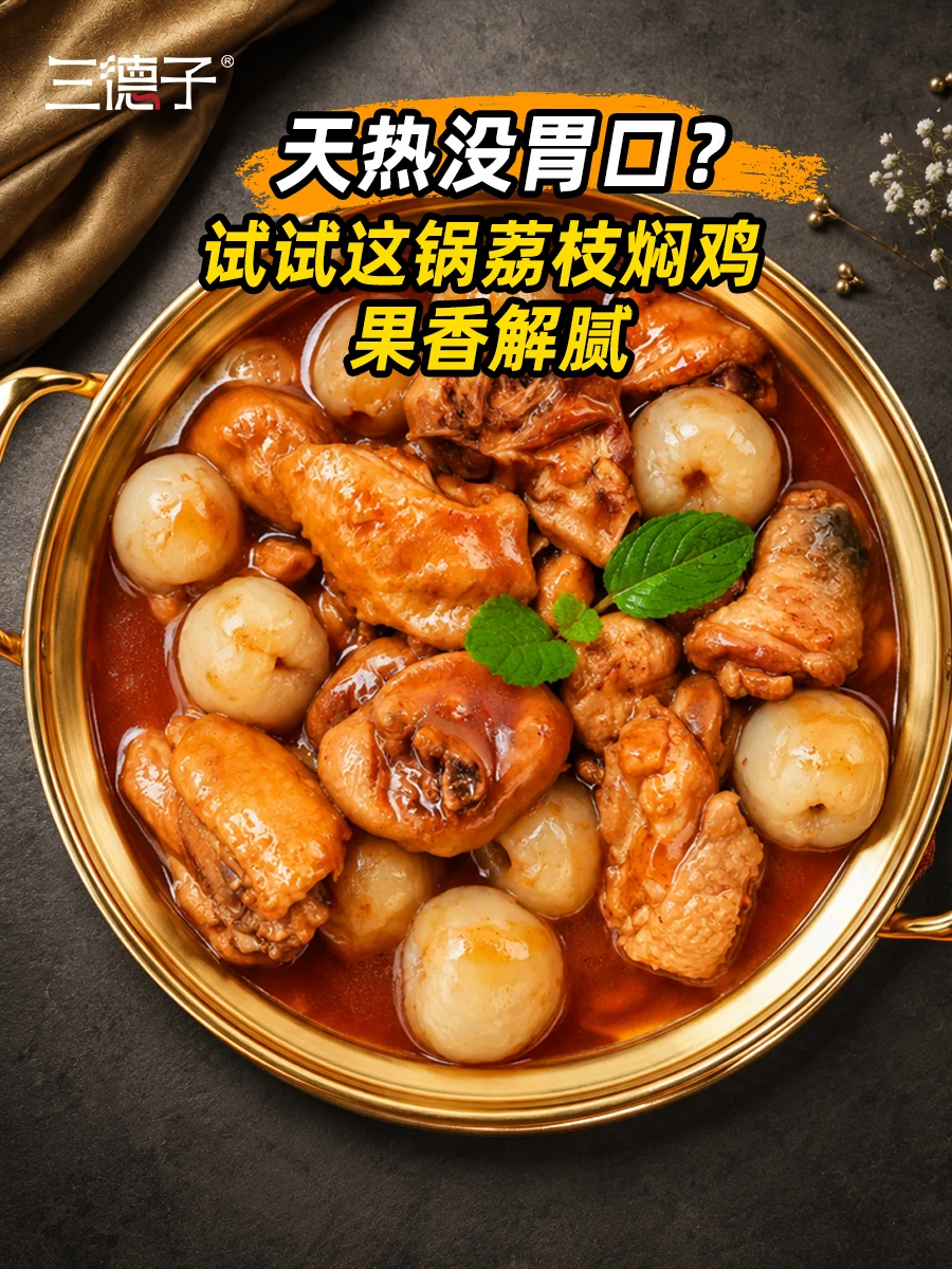 大热天真的拒绝不了这锅有手就会的荔枝焖鸡