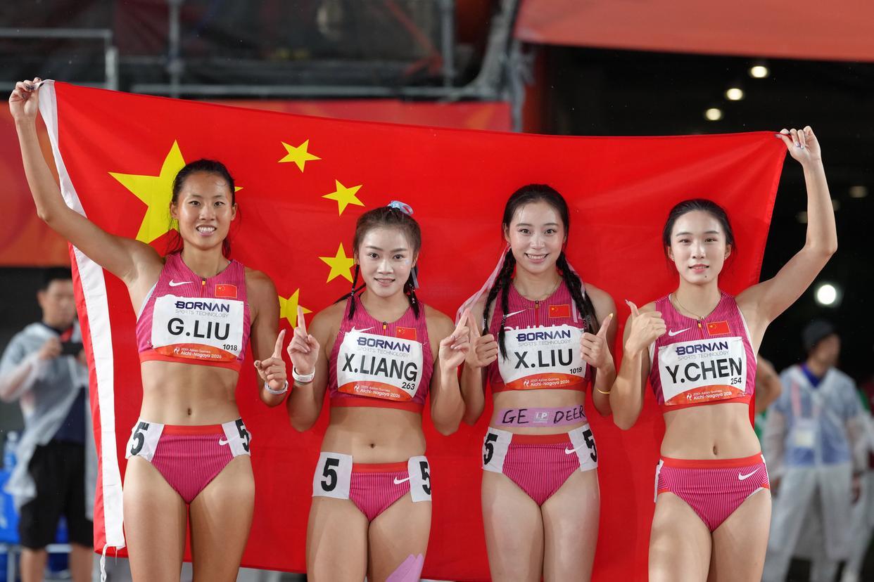2026名古屋亚运会田径赛场传来好消息：男子4×100米接力决赛 和女子4×10