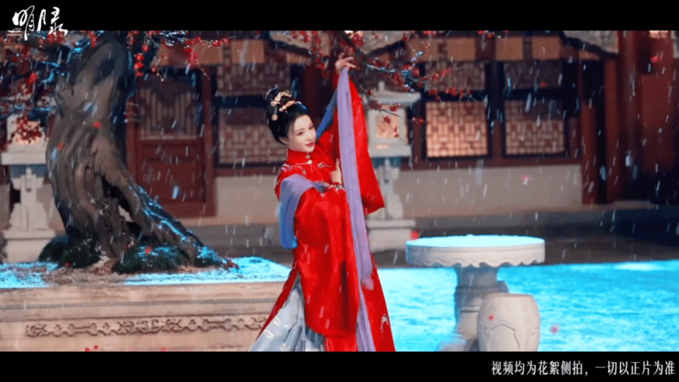 王楚然红衣跳舞满分全肯定这身衣服限制了然妹子的发挥