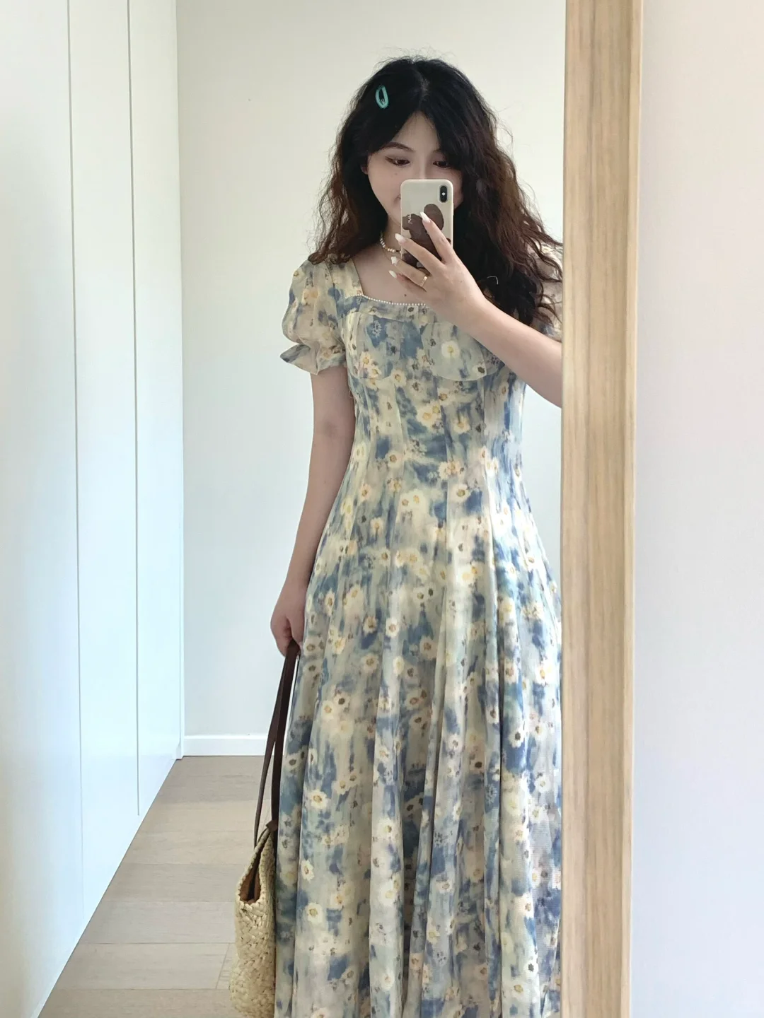 🩵复古碎花连衣裙！好公主
