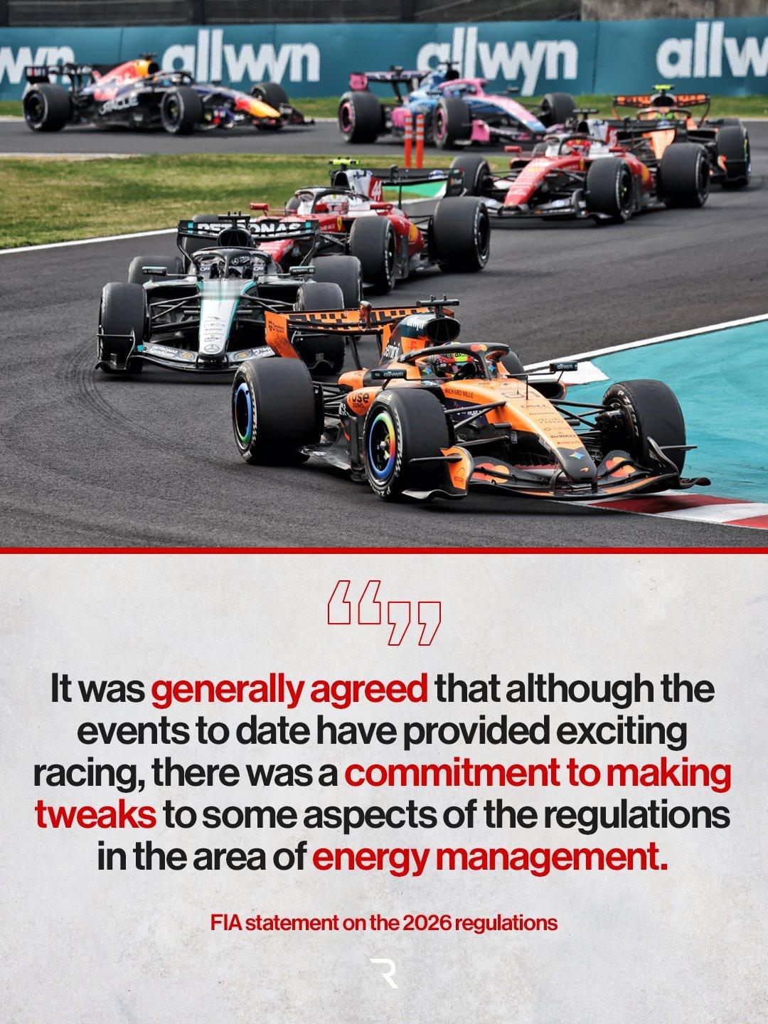 昨日技术专家会议之后，FIA发表了官方声明：“各方普遍同意，尽管迄今为止的赛事带