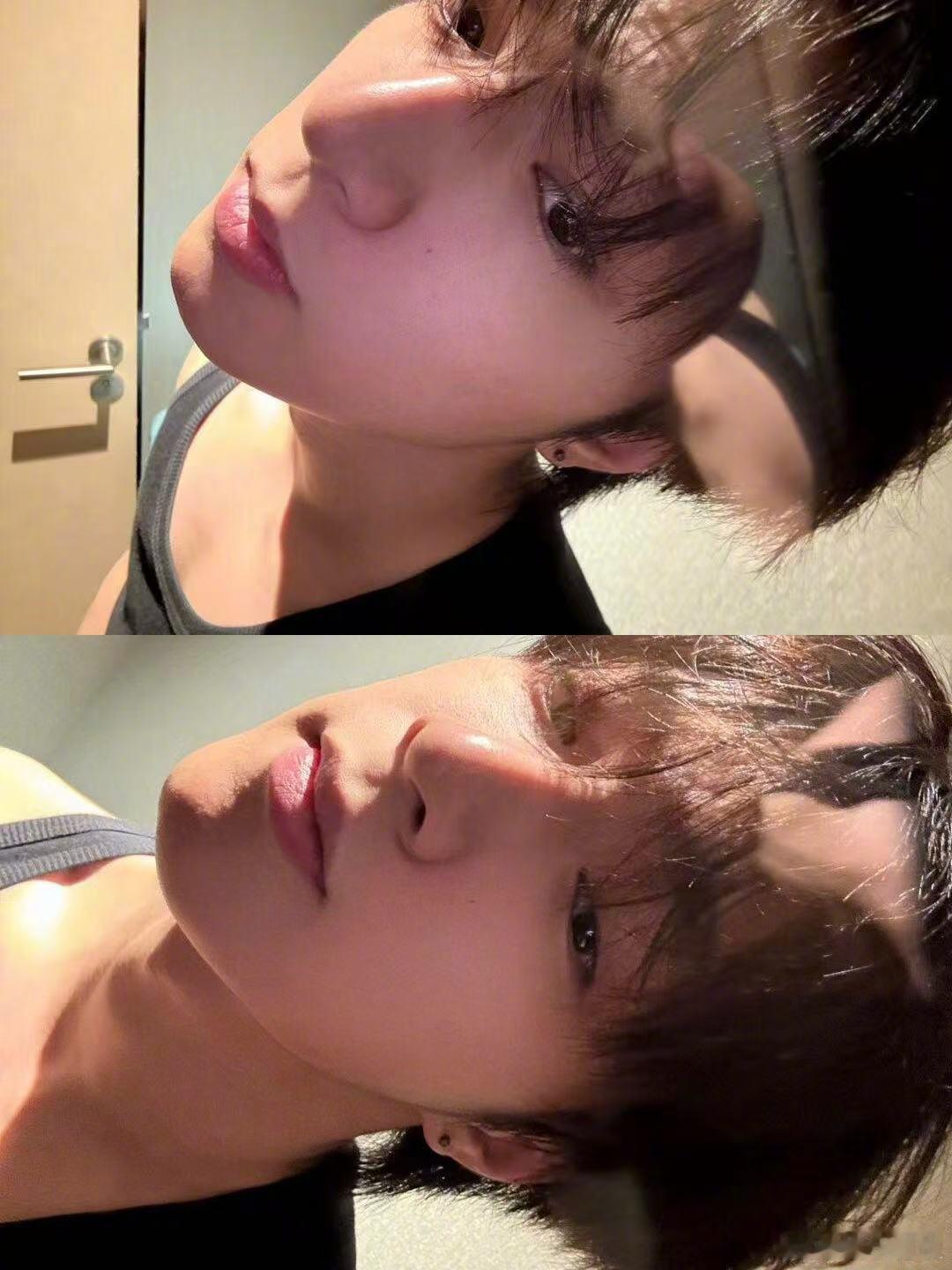 刘耀文素颜太权威了 我兄弟高会更新了！素颜自拍直接封神，眉眼精致，还顺带展示了一